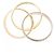 Anello Cartier Trinity in oro rosa bianco e giallo 18K - vista 3