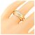 Anello Cartier Trinity in oro rosa bianco e giallo 18K - vista 4