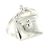 Hermès Amulette Kelly Ring Prata