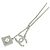 Collar Chanel Clear and Silver Plata Blanco