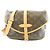 Borsa a tracolla Louis Vuitton Monogram Saumur Marrone