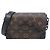 Borsa a tracolla Louis Vuitton Monogram Macassar Steamer Marrone Nero