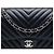 Chanel Blue Medium Classic Chevron Lambskin Double Flap Blau Marineblau - Ansicht 6