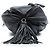 Borsa bucket Miu Miu in nappa nera con manico e cristalli Nero - vista 3