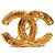 Spilla Chanel Gold CC placcata oro con rilievo barocco D'oro - vista 3
