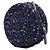 Chanel Borsa a tracolla rotonda in tweed matelassé CC viola Porpora - vista 2