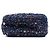 Chanel Borsa a tracolla rotonda in tweed matelassé CC viola Porpora - vista 3