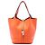 Hermès Orange Clemence Picotin Lock 22 Naranja