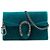 Borsa a tracolla Mini Dionysus in velluto blu Gucci Turchese