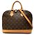 Louis Vuitton Brown Monogram Alma PM Castaño