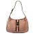 Borsa a tracolla Gucci Jackie in camoscio marrone con Web Carne