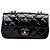 Chanel Black Extra Mini Rectangular Classic Patent Single Flap Schwarz