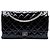 Chanel Black Quilted Patent Reissue 2.55 Double Flap 226 Nero