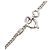 Collana con pendente Chanel Silver CC in ottone e smalto Argento - vista 4
