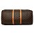 Louis Vuitton Brown Monogram Keepall 55 Marrom - vista 3
