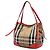 Borsa Tote Burberry Brown Small House Check Canvas Bridle Canterbury Marrone Marrone chiaro - vista 2