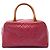 Borsa Bowler Chanel in vitello matelassé rosa Small con logo