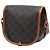 Céline Celine Brown Medium Triomphe Coated Canvas Folco Crossbody Braun Dunkelbraun - Ansicht 2