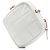 Clutch Chanel White CC em pele de cordeiro acolchoada diamante com corrente Branco - vista 2