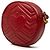 Borsa a tracolla rotonda Gucci Mini GG Marmont in pelle matelassé rossa Rosso - vista 2