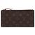 Louis Vuitton Brown Monogram Pochette Felicie Zippered Insert Marrone