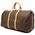 Louis Vuitton Brown Monogram Keepall Bandouliere 50 Marrone - vista 2