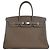 Hermès Brown Clemence Birkin Retourne 35 Marron Taupe