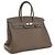 Hermès Brown Clemence Birkin Retourne 35 Marron Taupe - vue 10