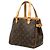Louis Vuitton Brown Monogram Batignolles Vertical PM Castaño - vista 2