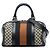 Borsa Boston Gucci Joy Small in tela Diamante beige e Web
