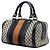 Borsa Boston Gucci Joy Small in tela Diamante beige e Web - vista 2