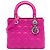 Autre Marque Dior Pink Medium Lambskin Cannage Lady Dior Rosa
