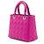 Autre Marque Dior Pink Medium Lambskin Cannage Lady Dior Rosa - vista 2