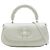 Bamboo Borsa a mano Gucci Diva Small in pelle di vitello bianca con manico in bambù Bianco