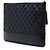 Chanel Pochette Gabrielle O Case Grande in Vitello Invecchiato Nero - vista 2