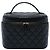 Necessaire Chanel Black CC Quilted Caviar Vanity Case Nero