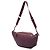 Borsa a Vita Chanel in vitello matelassé rosso Bordò - vista 2