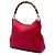 Bolsa Gucci Diana em couro de bezerro vermelho com bambu - vista 2
