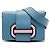 Prada Blue City Calf Plex Ribbon Crossbody Blu chiaro