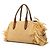 Borsa Satchel Miu Miu in rafia beige con frange - vista 2