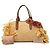 Borsa Satchel Miu Miu in rafia beige con frange - vista 7
