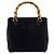 Bamboo Borsa Satchel Gucci in camoscio blu con bambù Blu navy