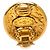 Orecchini a clip rotondi placcati oro Chanel Gold CC D'oro - vista 3