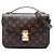 Louis Vuitton Brown Monogram Pochette Metis Castaño