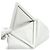 Borsa a pochette Triangle Bottega Veneta Bianco - vista 5