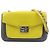 Borsa a tracolla in pelle Fendi Marrone Giallo