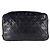 Borsa a tracolla Chanel in pelle d'agnello nera Nero - vista 3