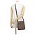 Borsa a tracolla Louis Vuitton Damier Ebene Musette Salsa Arancione - vista 4