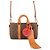 Louis Vuitton Monogram Dust Keepall Bandoulière 25 Marrone