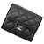 Cartera Chanel Matelassé Tri-fold Negro